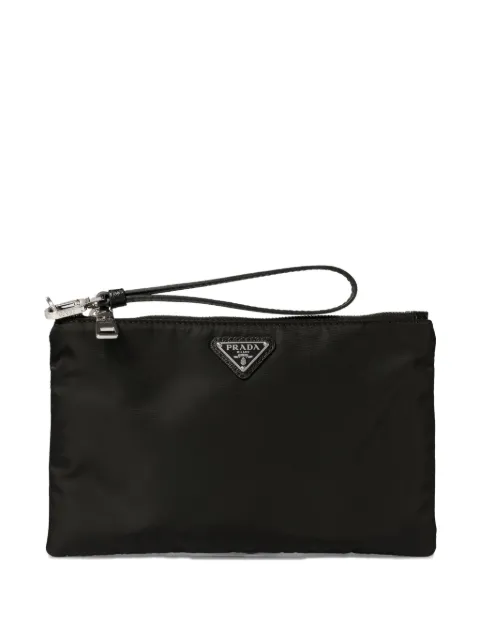 Prada logo-detail clutch bag 