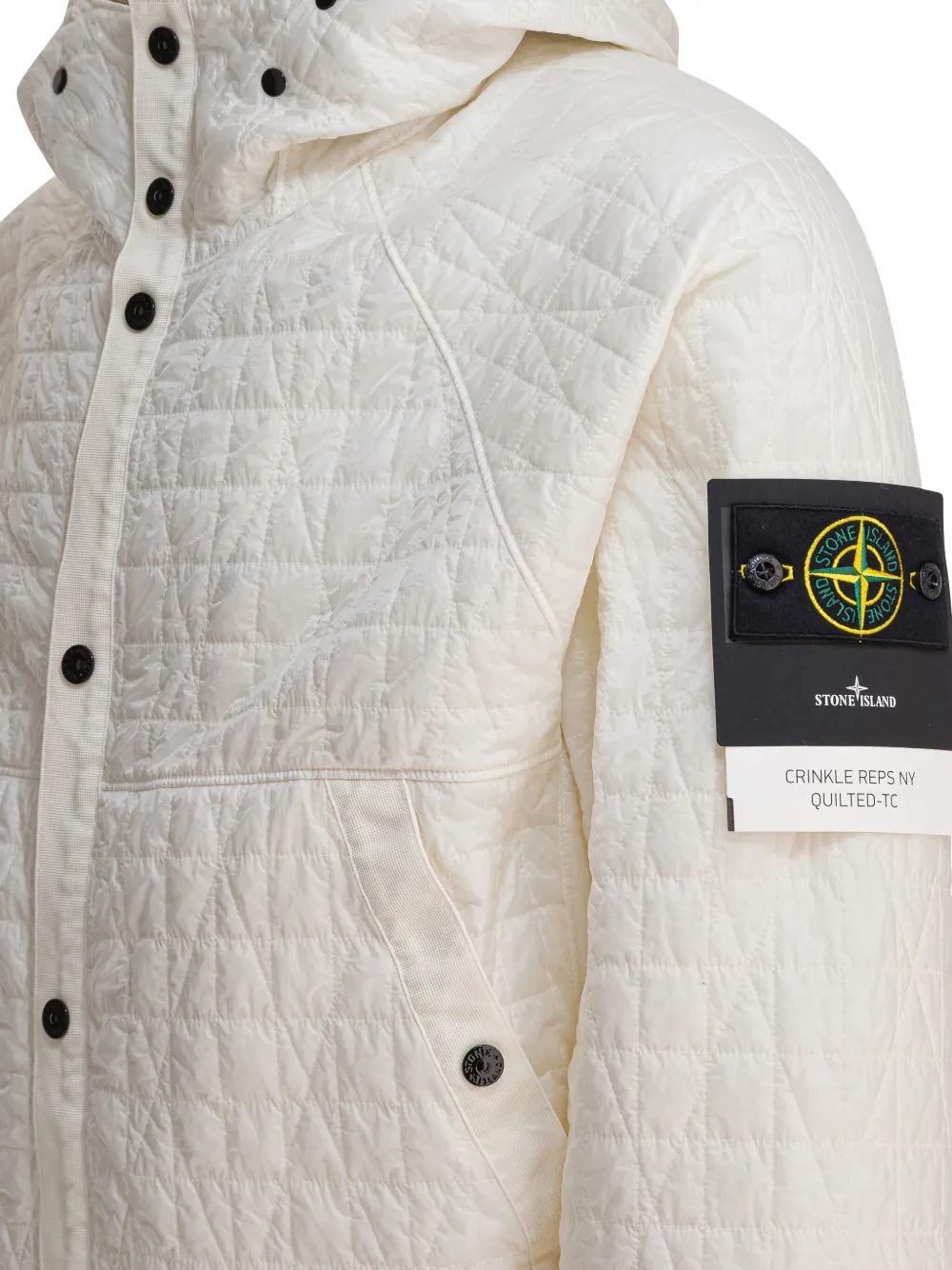 Stone Island Reps Ny gekreukt jack Beige