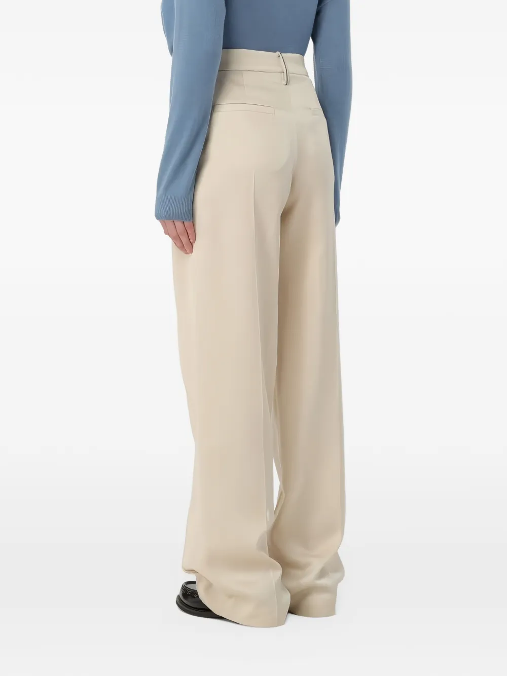 Brunello Cucinelli pleated wide-leg trousers Beige