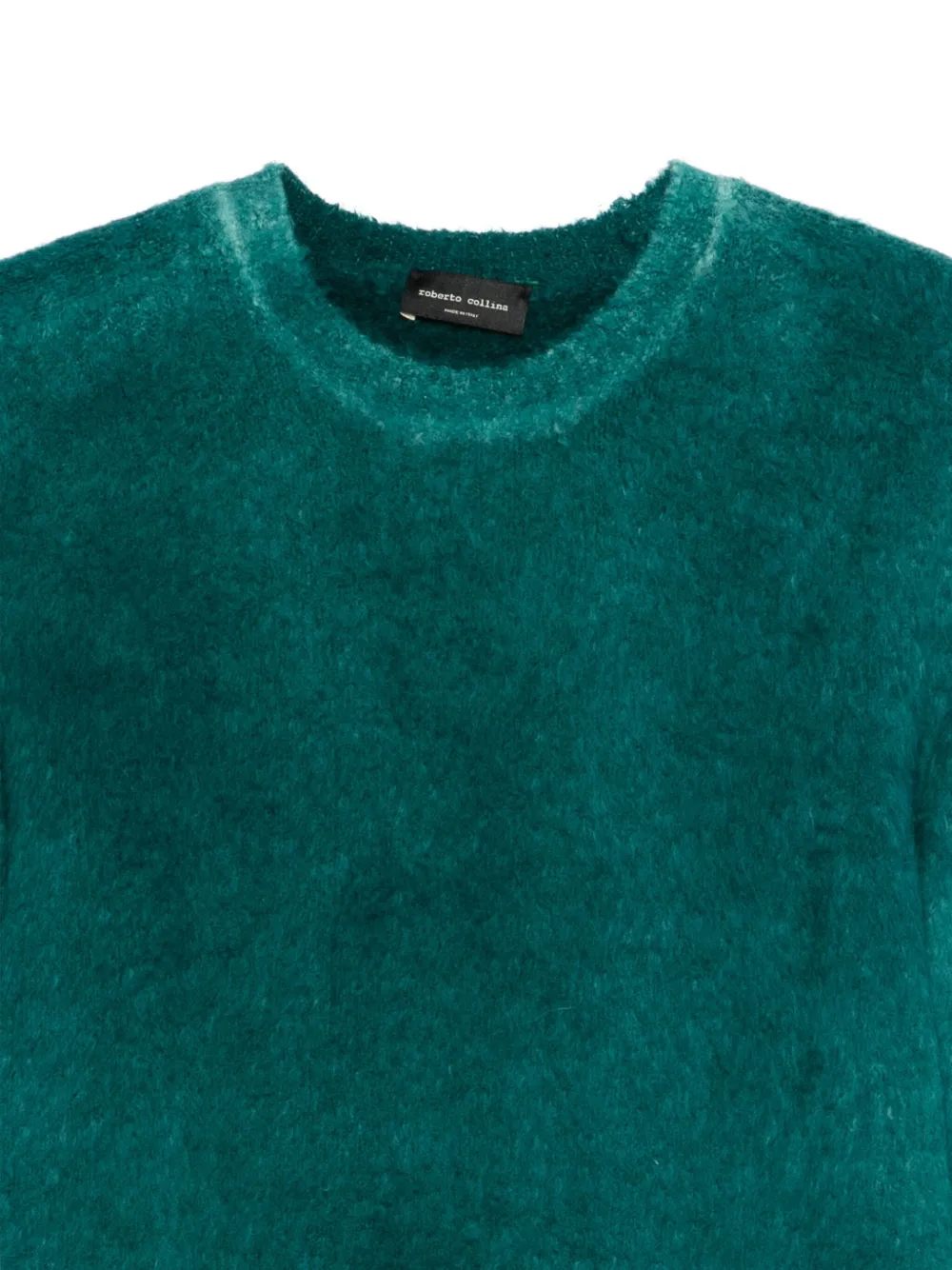 Roberto Collina Trui met ronde hals Groen
