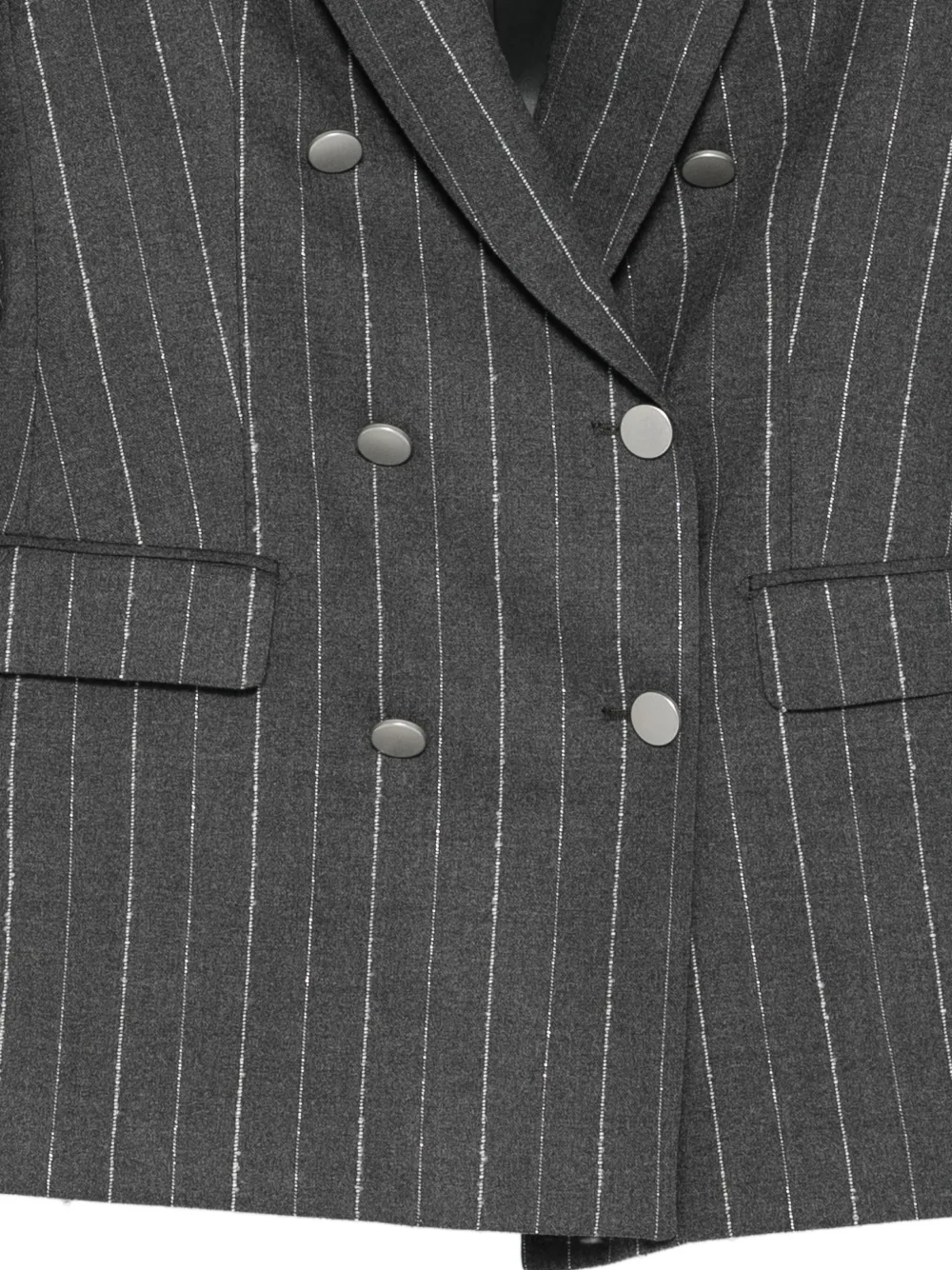 Tagliatore Blazer met krijtstreep en dubbele rij knopen Grijs