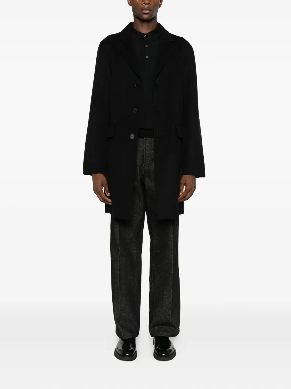 Tagliatore buttoned ribbed polo shirt | Image 2