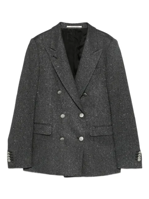 Tagliatore double-breasted herringbone blazer