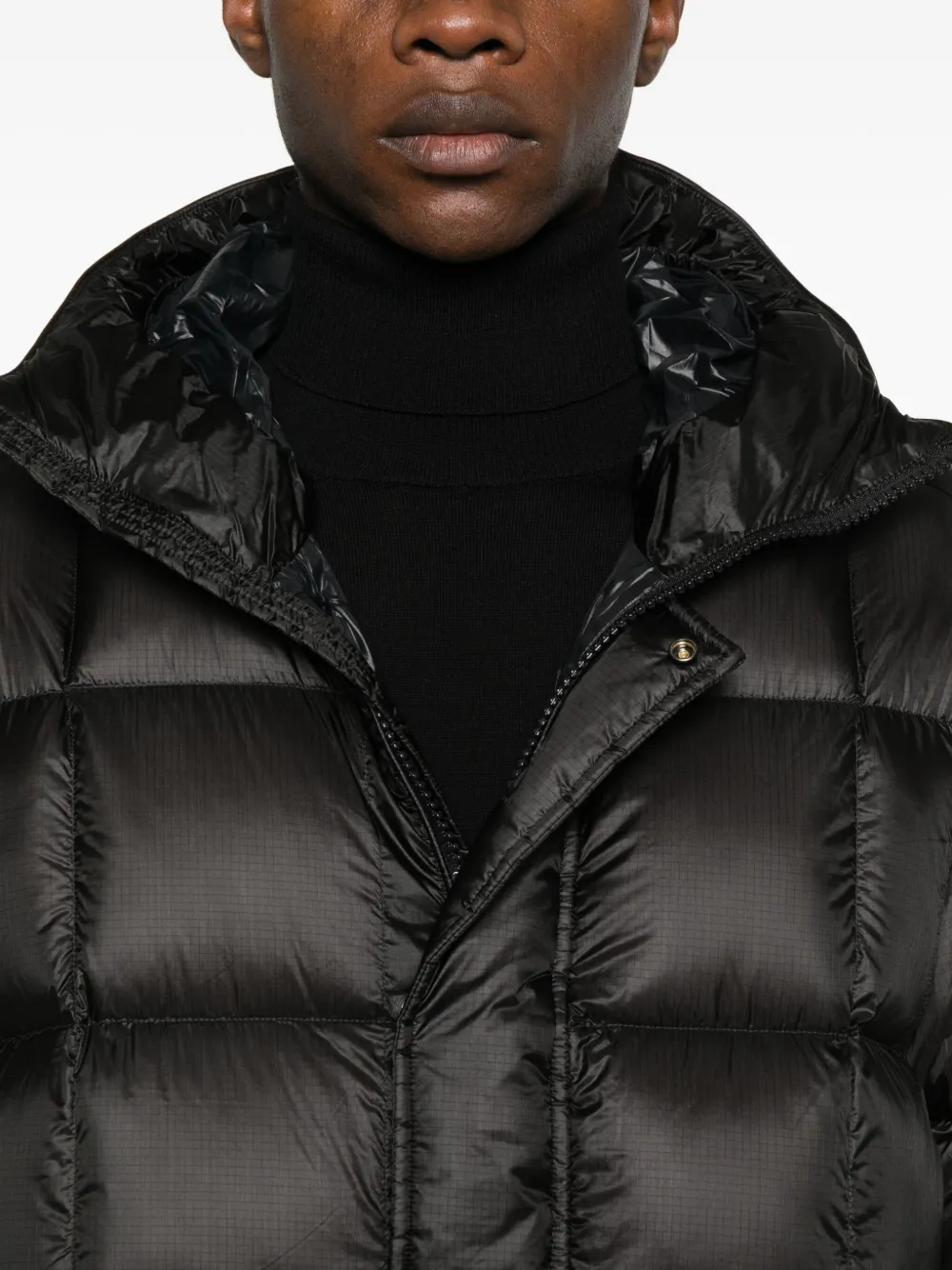 C.P. Company Gevoerd jack met capuchon Zwart