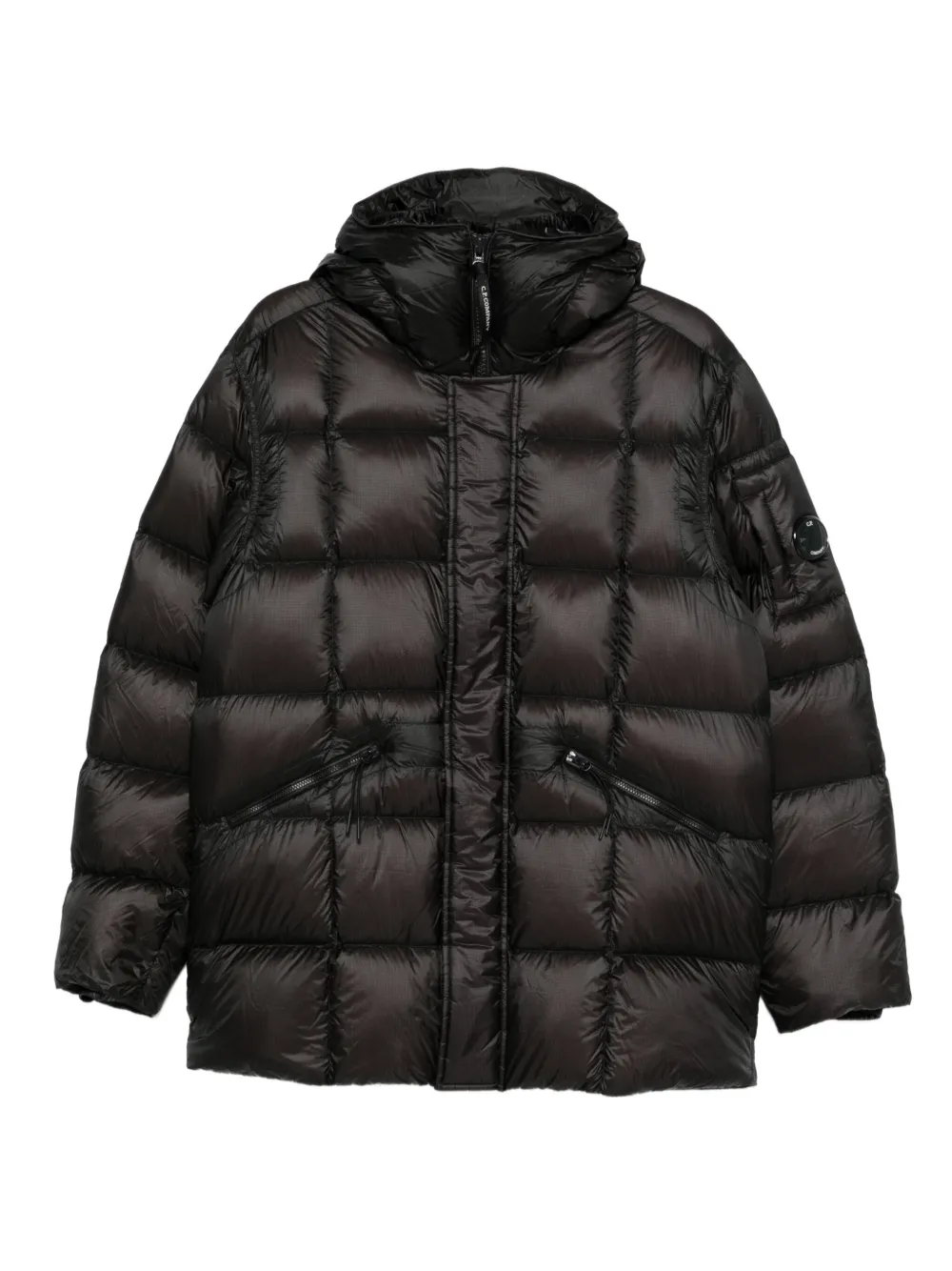 C.P. Company Gesteppte Kapuzenjacke | Schwarz | Image 1