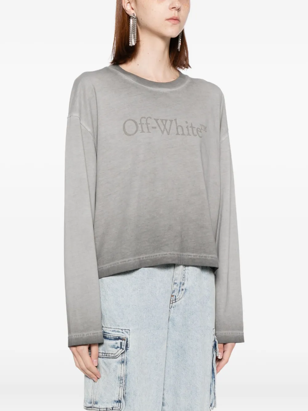 Off-White Laundry T-shirt Grijs