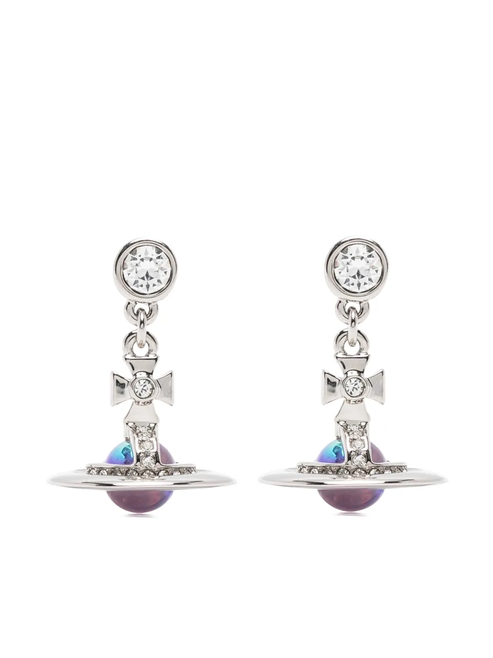 Vivienne Westwood New Petite Orb drop earrings - Argento