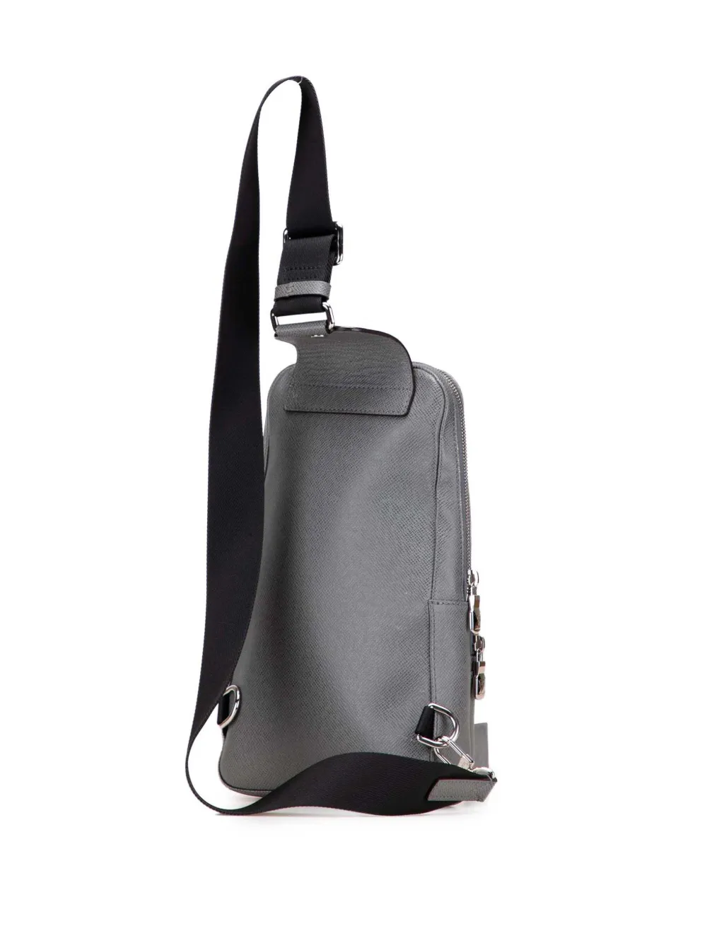 Pre-owned Louis Vuitton 2021-2025 Taiga Avenue Sling Crossbody Bag In Gray