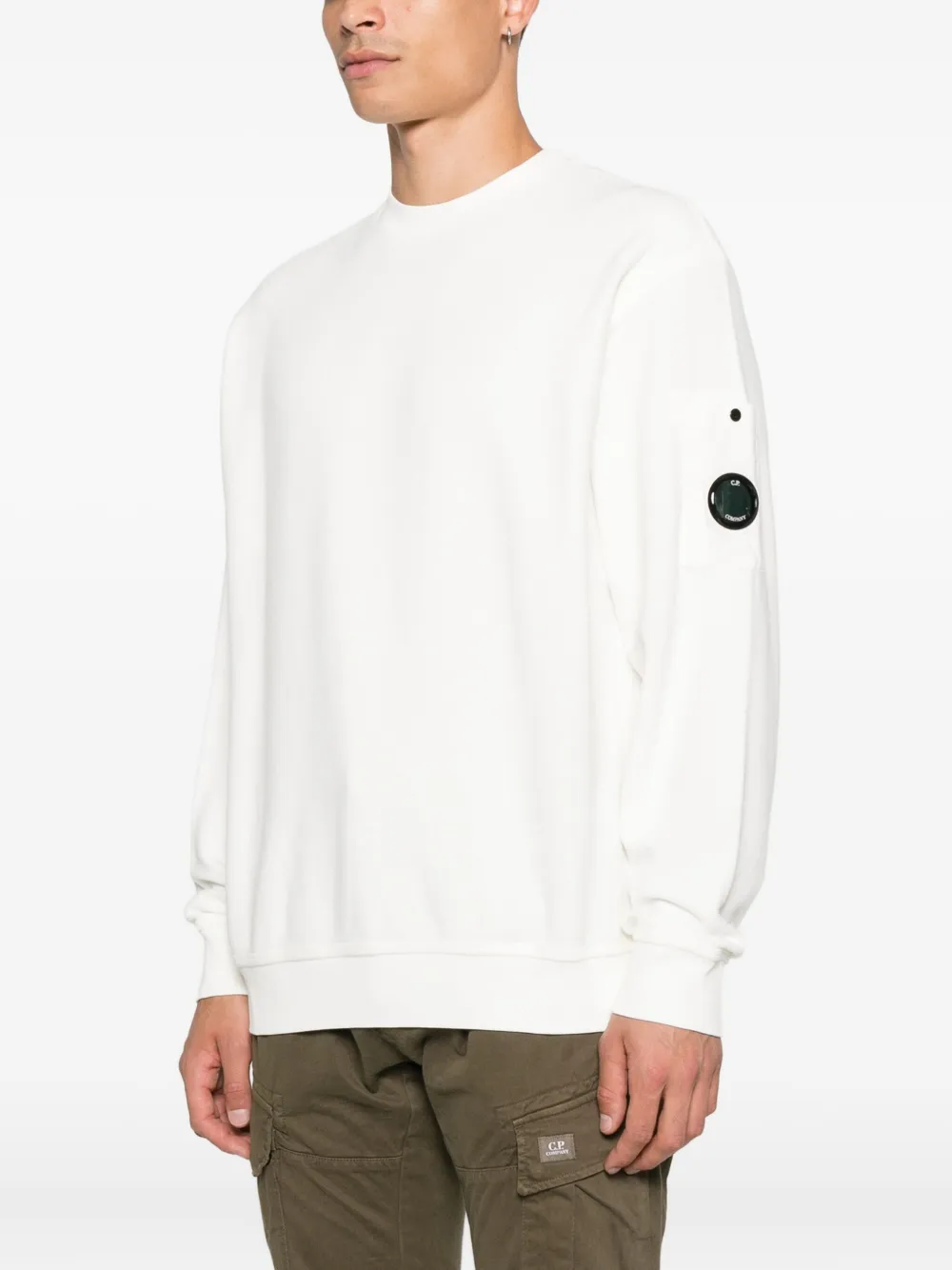 C.P. Company Sweater met logopatch Wit