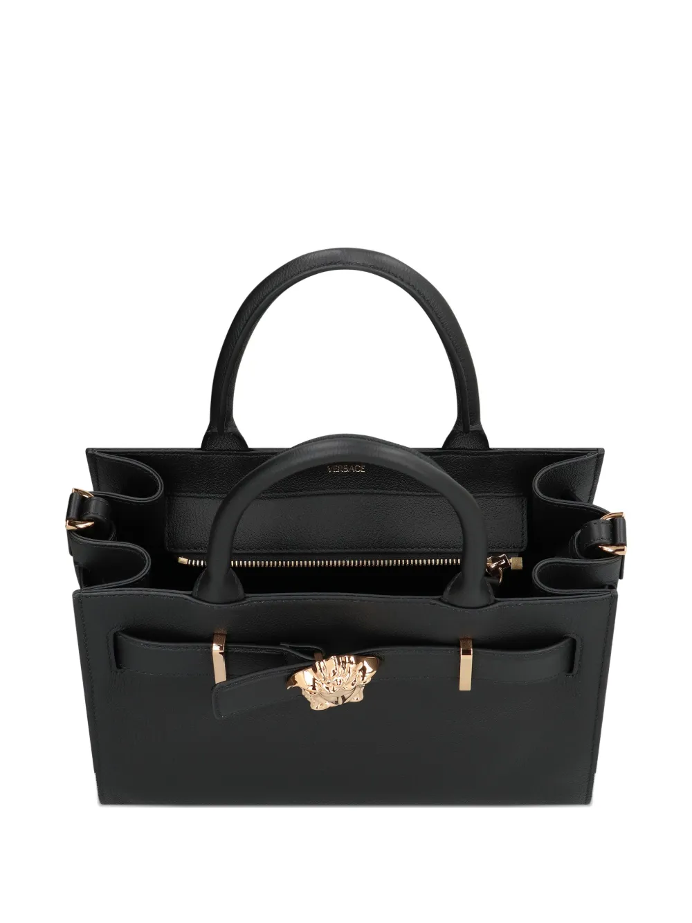 Versace Medusa leren shopper Zwart
