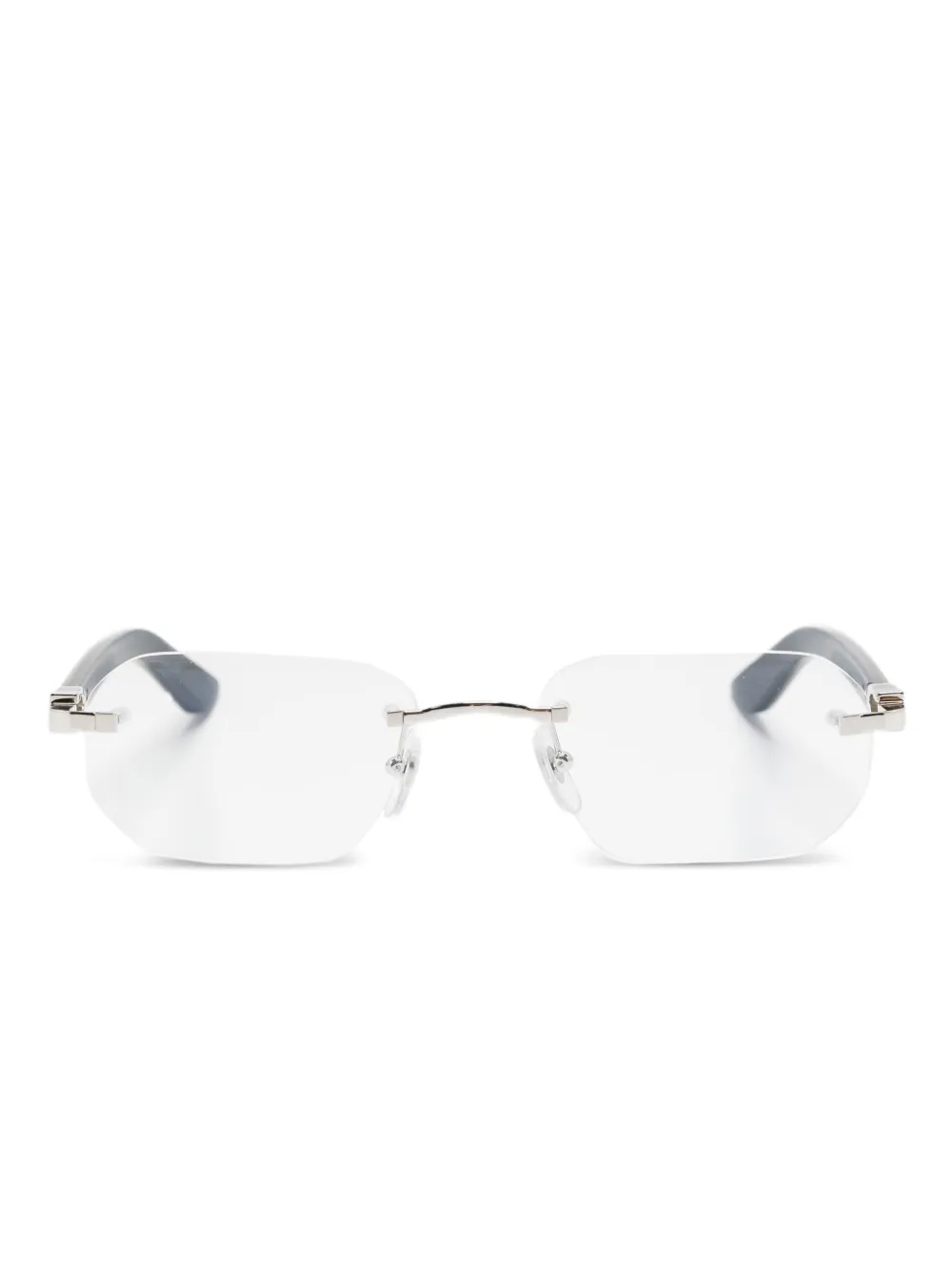 Cartier Eyewear lunettes de vue à monture ovale | argent | Image 1
