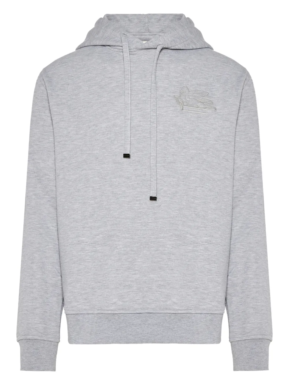 ETRO embroidered-logo hoodie - Grigio