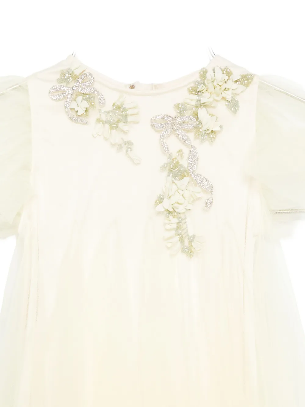 MAISON AVA Tulen maxi-jurk Geel