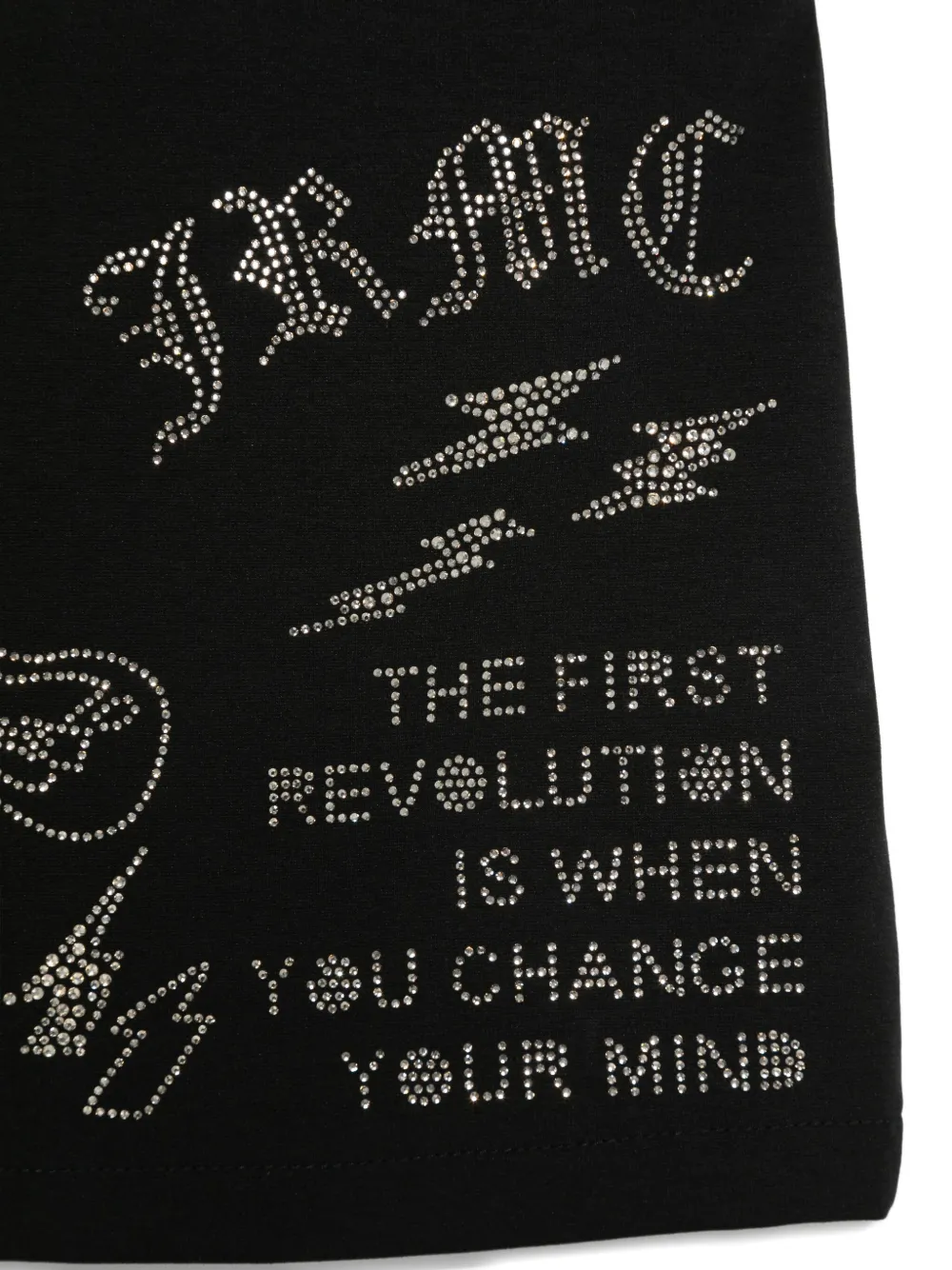 John Richmond Junior Rok verfraaid met logo Zwart