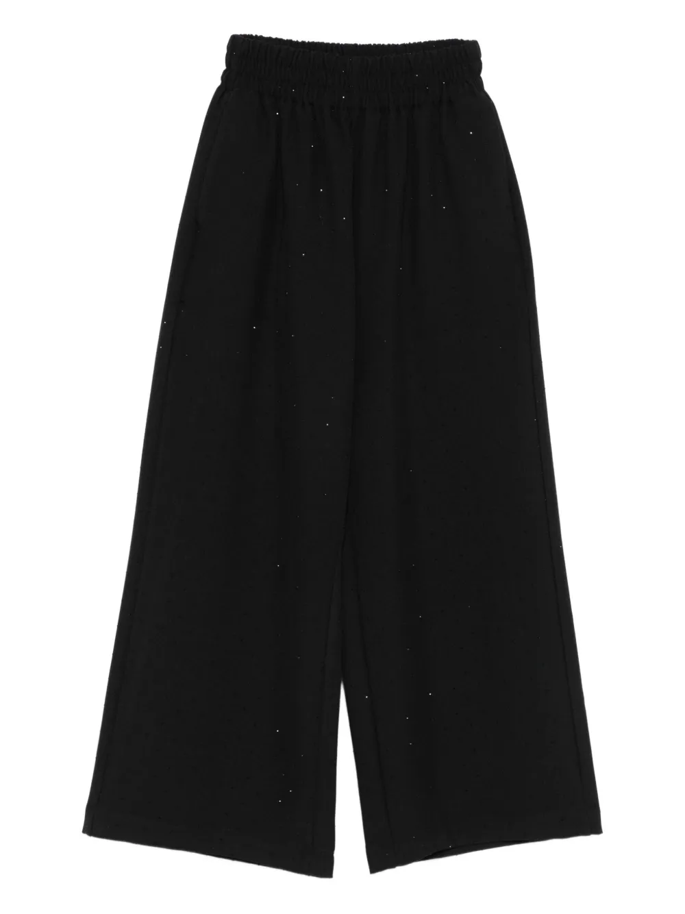 Miss Grant Kids cotton wide-leg trousers | Black | Image 1