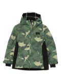 MC2 Saint Barth Kids camouflage-pattern hooded jacket - Green