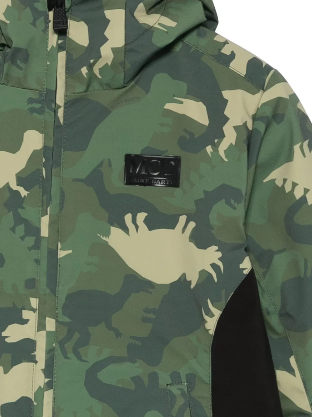 Mc2 Saint Barth Camouflage-pattern Hooded Jacket In Green