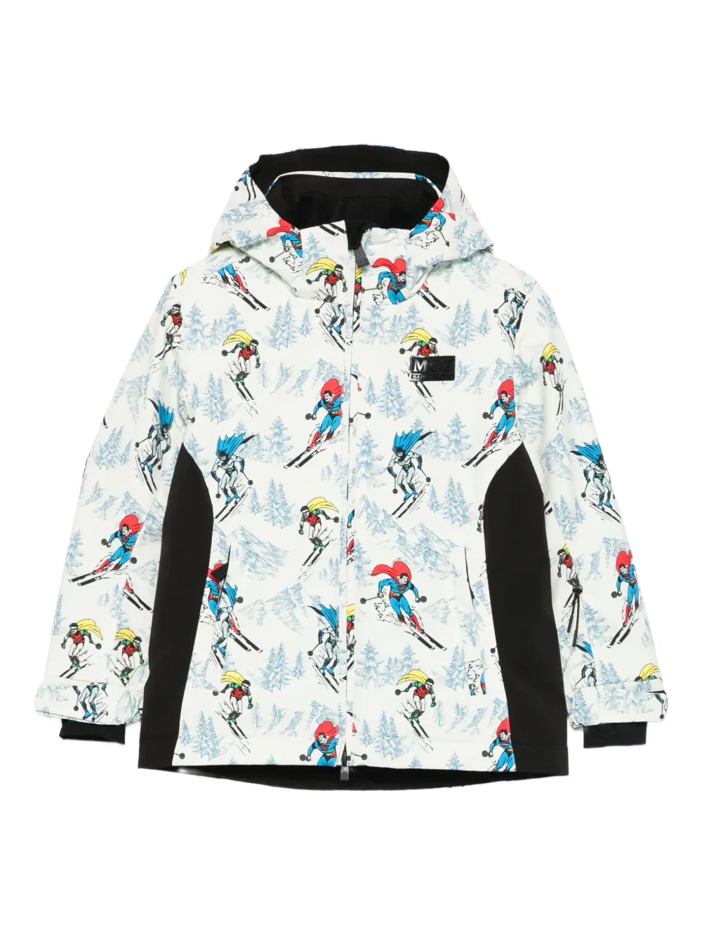 MC2 Saint Barth Kids graphic-print hooded jacket | White | Image 1