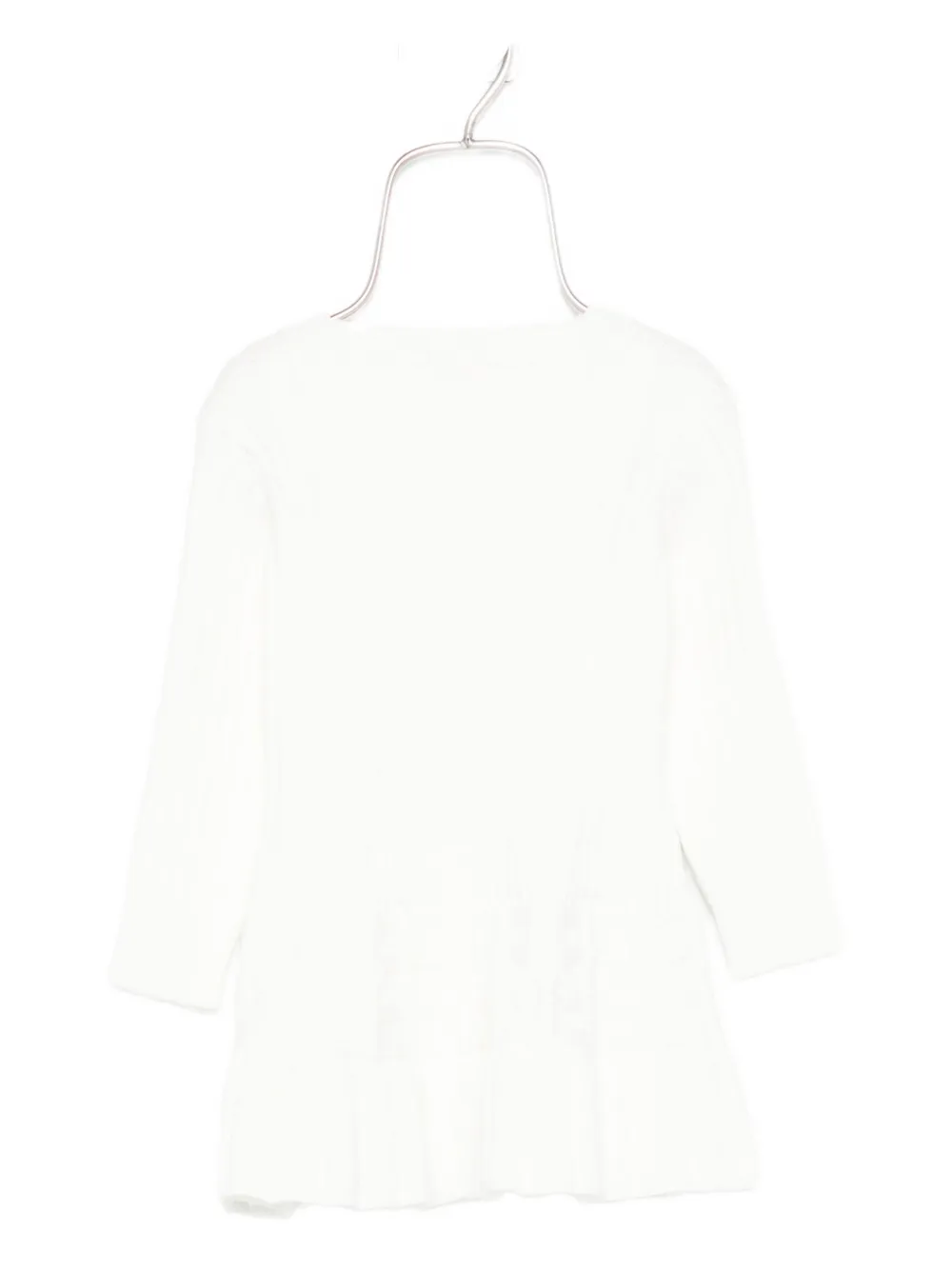 Elisabetta Franchi La Mia Bambina peplum dress - Wit