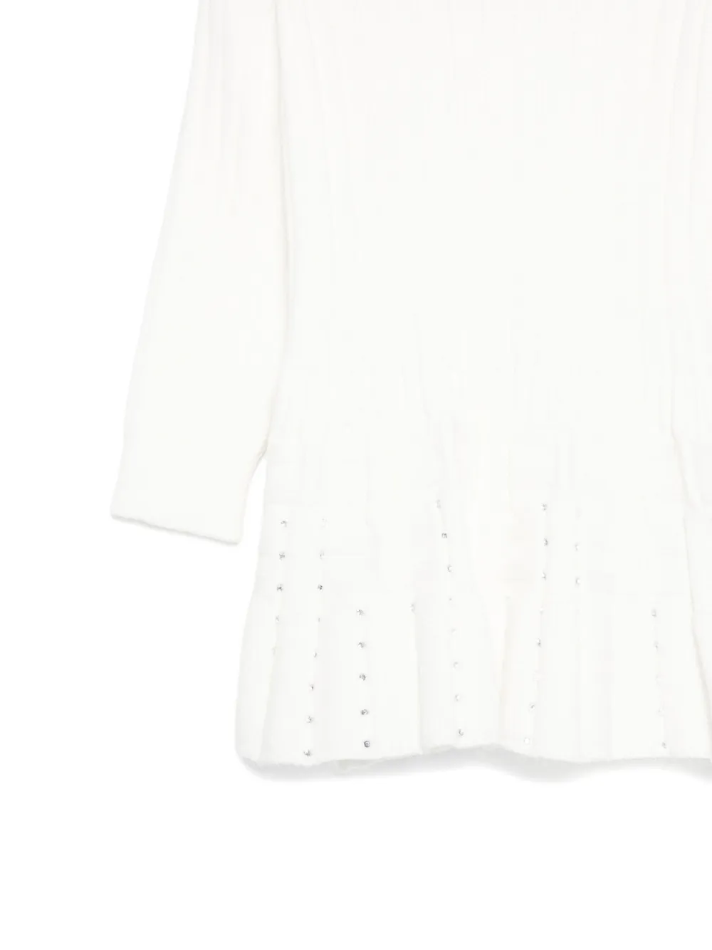 Elisabetta Franchi La Mia Bambina Peplum jurk Wit