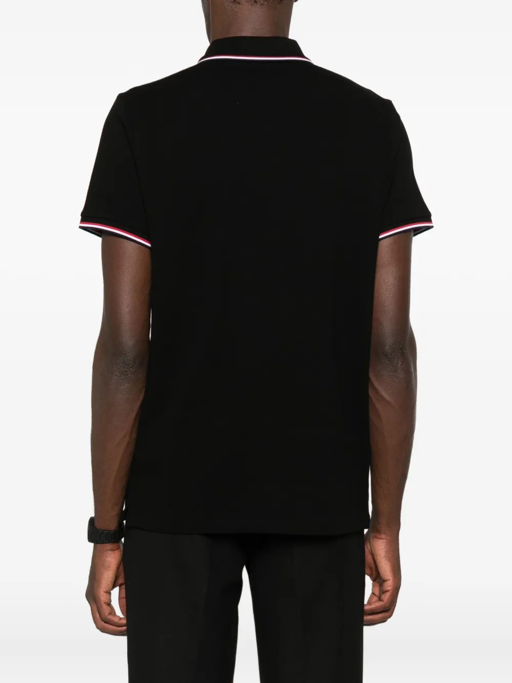 Moncler Poloshirt met logopatch Zwart