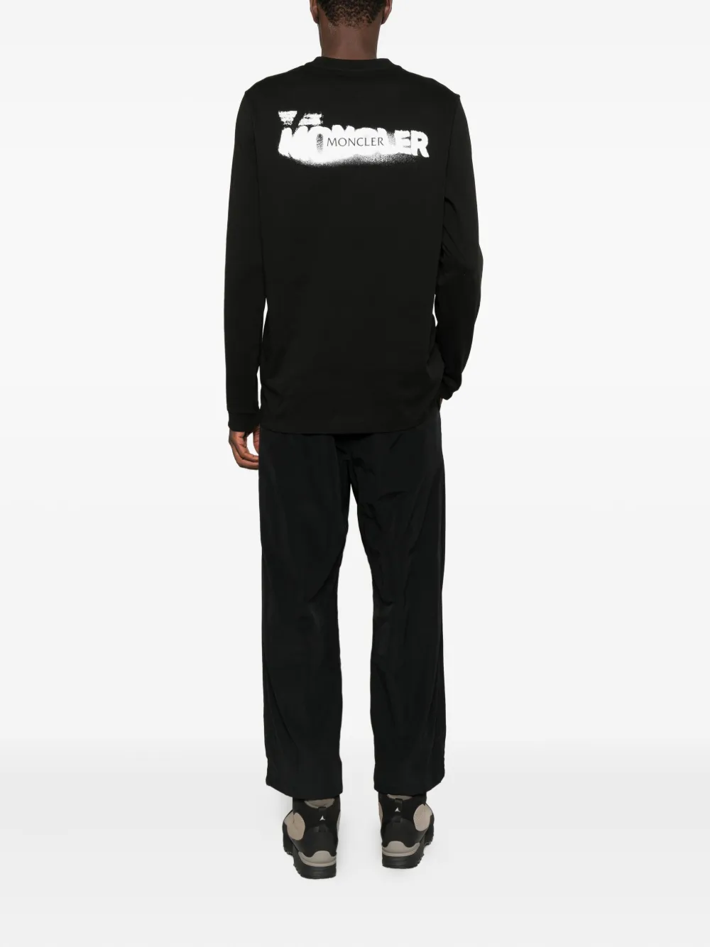 Moncler long-sleeved t-shirt - Zwart