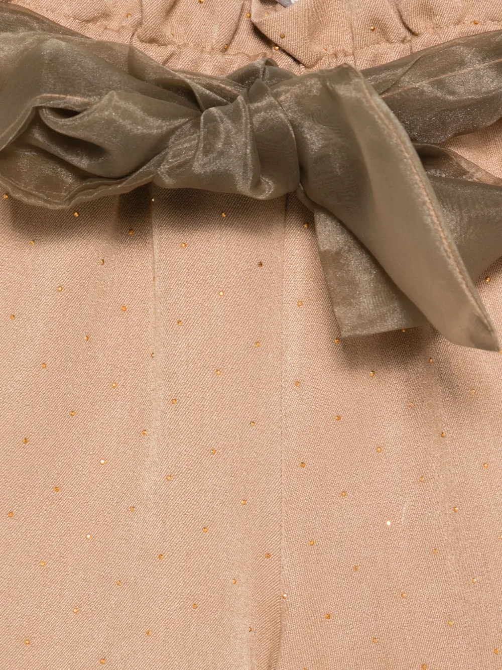 Miss Grant Kids Shorts verfraaid met strik Bruin