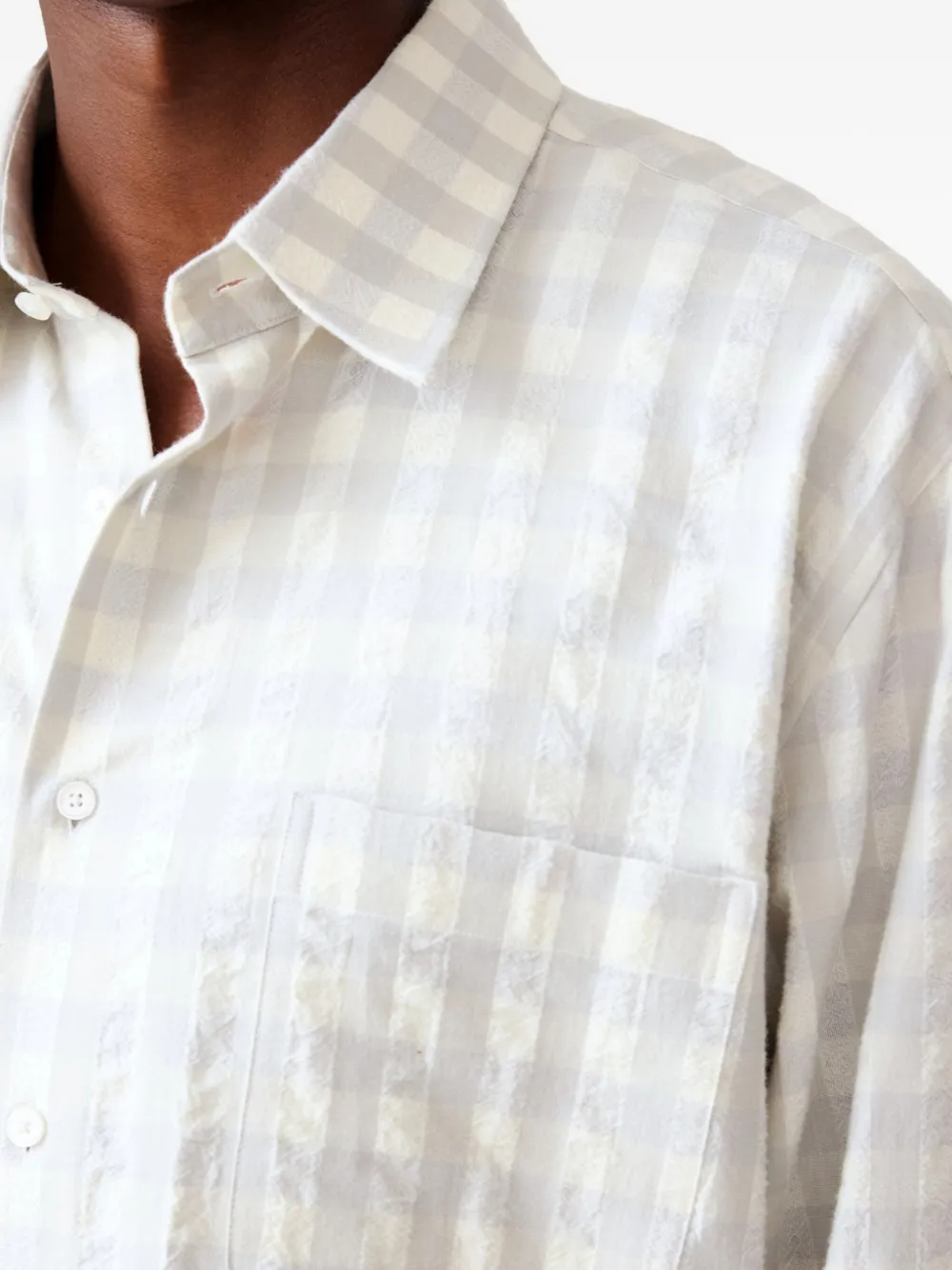 Carter Young Geruit overhemd Wit