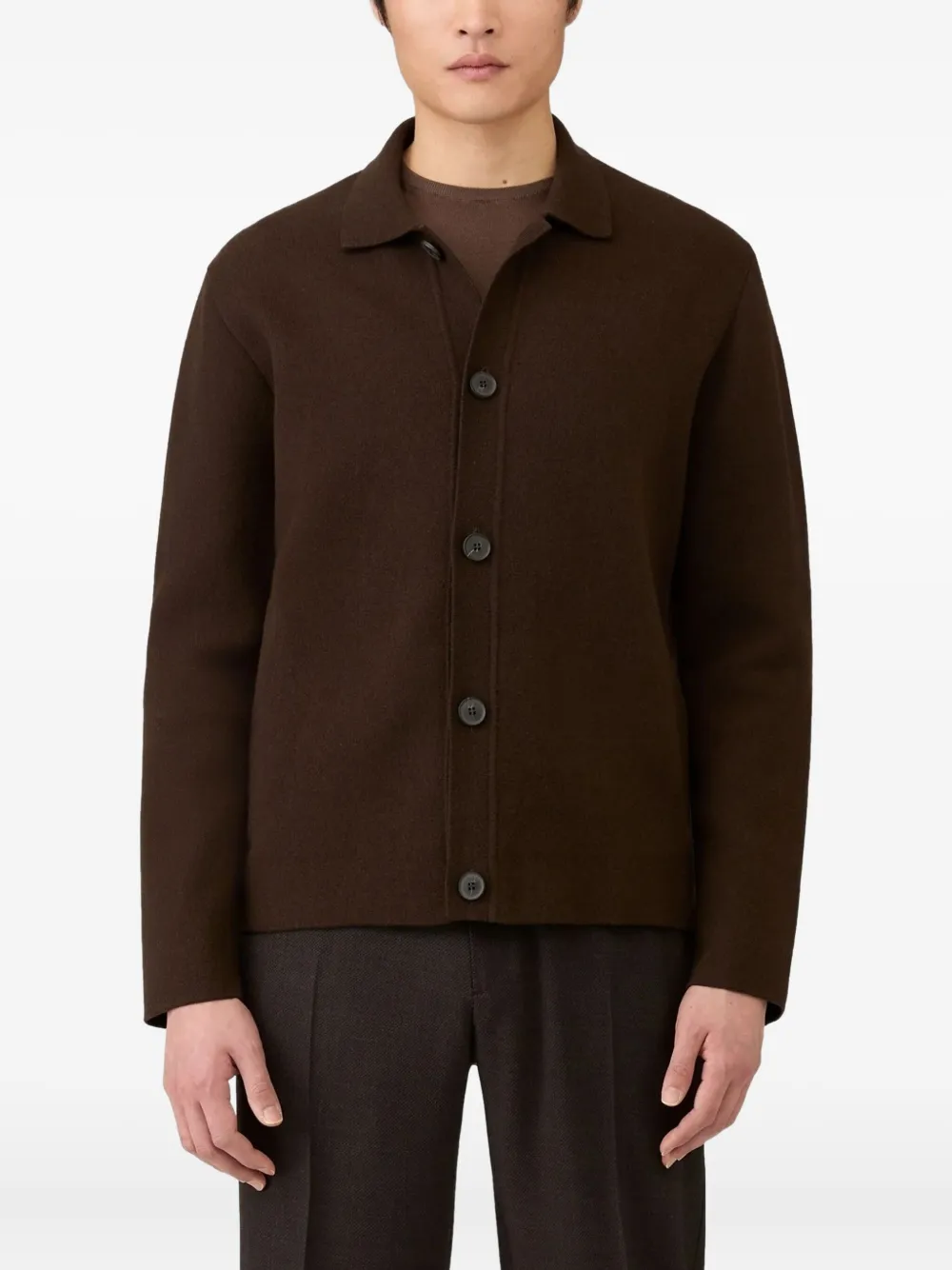 Sunspel double-faced buttoned jacket | Shirt Jackets | Image 2