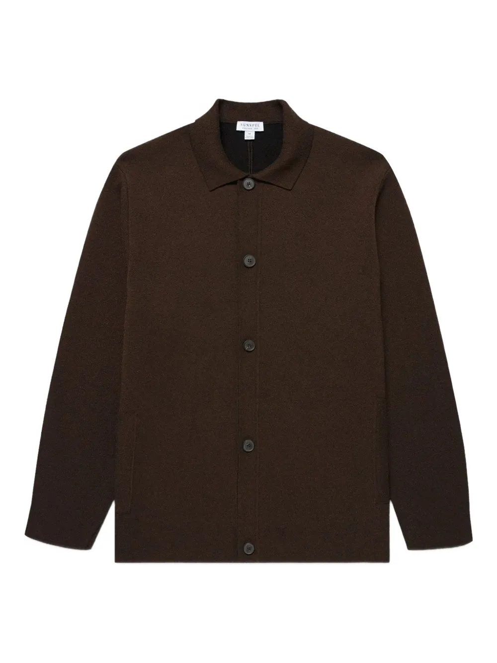 Sunspel double-faced buttoned jacket | Brown | Image 1