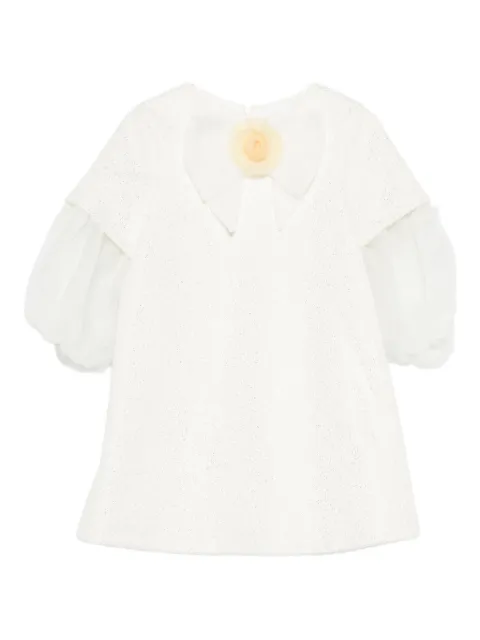 Miss Grant Kids bow-appliqué dress