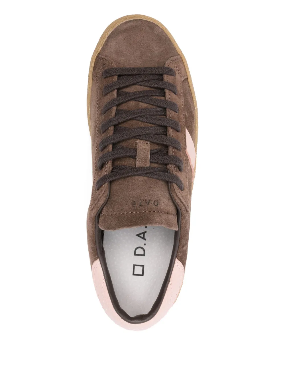 D.A.T.E. Sneakers met streepdetails Bruin