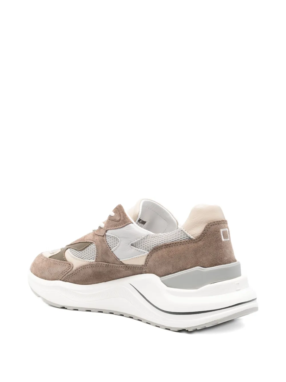 Date Mesh-panelled Sneakers In Brown