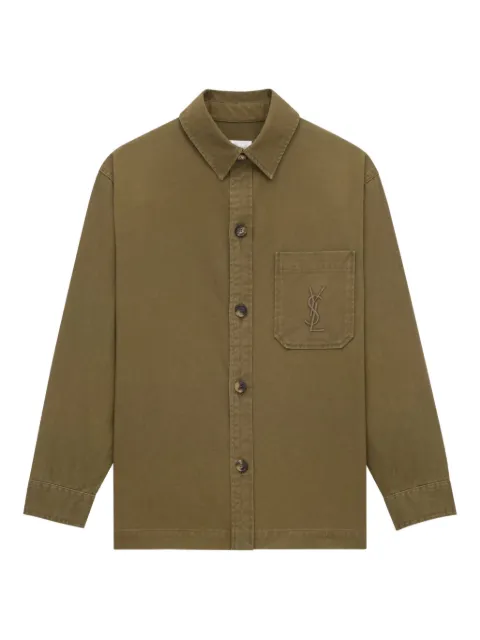 Saint Laurent logo-detail pocket overshirt