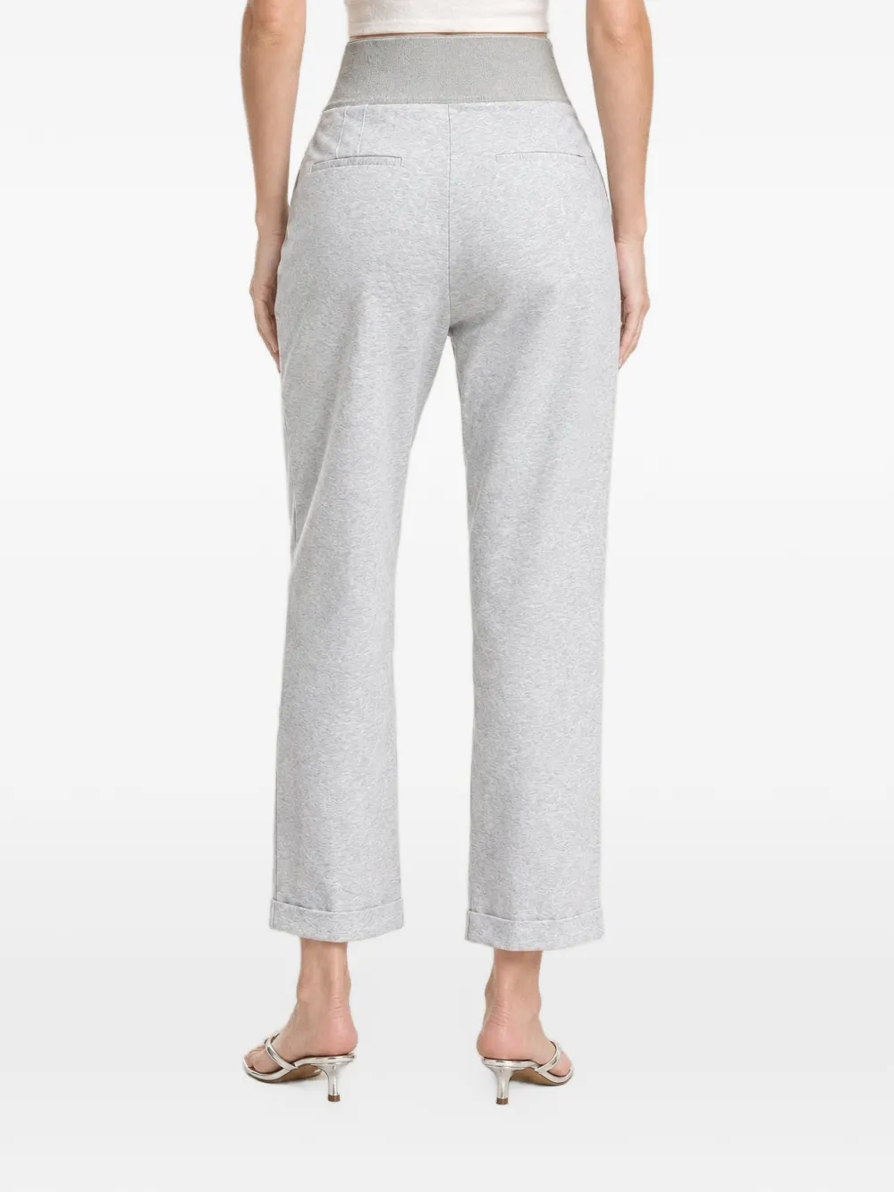 Brunello Cucinelli pleated turn-up trousers Grijs