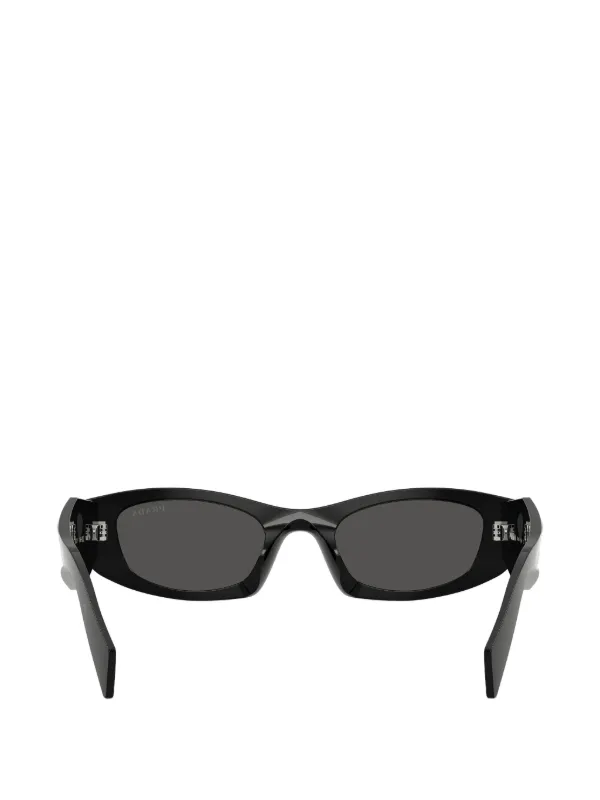 Prada Eyewear ジオメトリックフレーム サングラス | ブラック