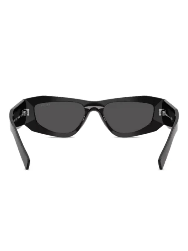 Prada Eyewear geometric-frame Sunglasses | Black | FARFETCH