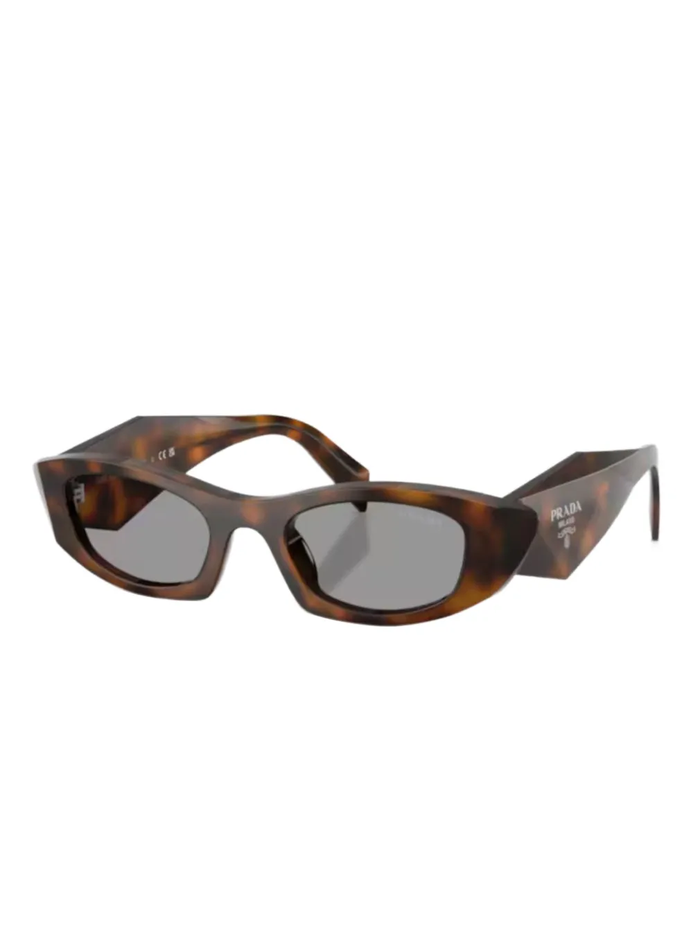 Prada Eyewear cat-eye frame sunglasses - Marrone