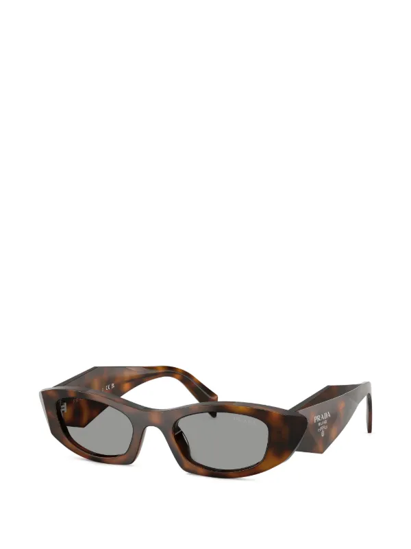 PRADA ブラウンキャットアイサングラス Prada Eyewear キャットアイ サングラス | ブラウン | FARFETCH JP