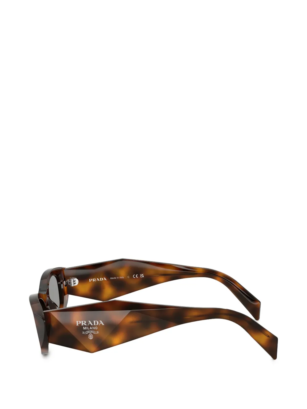 Prada Eyewear Zonnebril met cat-eye montuur Bruin