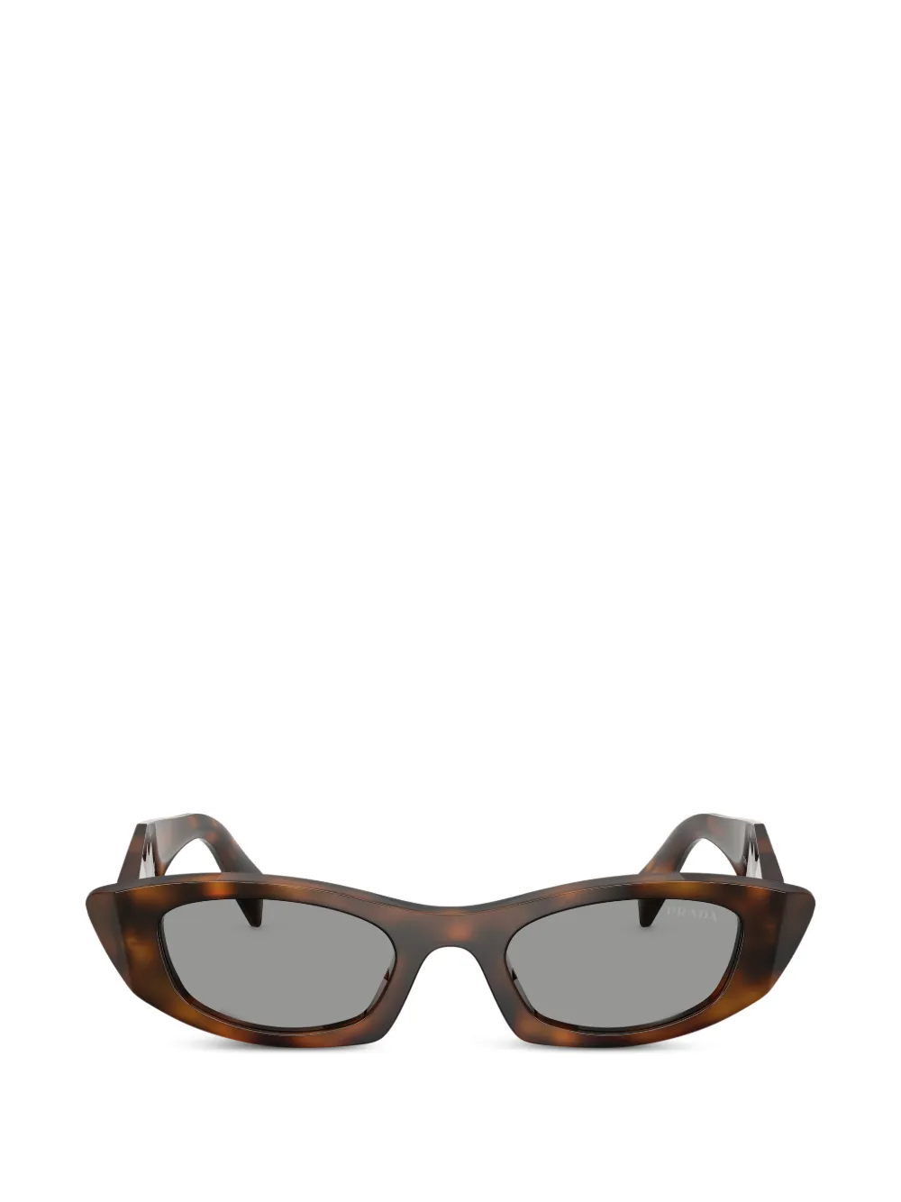 Prada Eyewear cat-eye frame sunglasses - Marrone