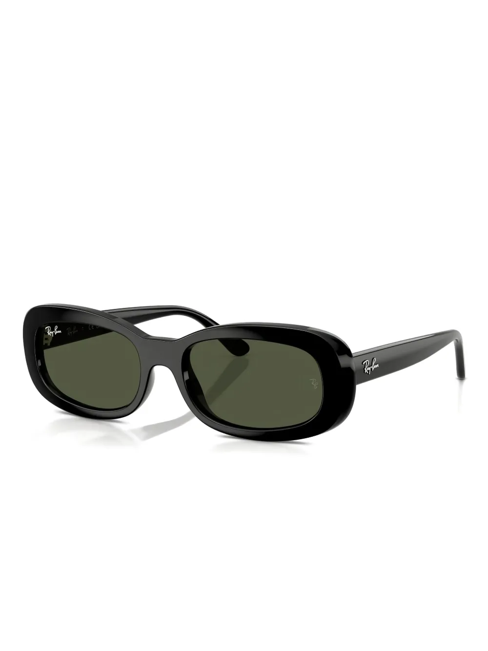 Ray-Ban oval-frame sunglasses - Zwart