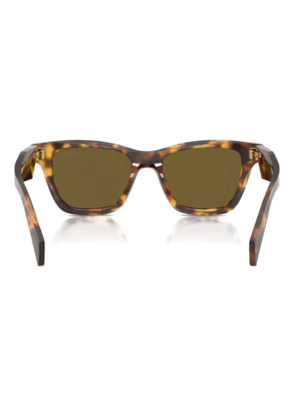 Prada Eyewear square-frame logo-lettering sunglasses - Bruin