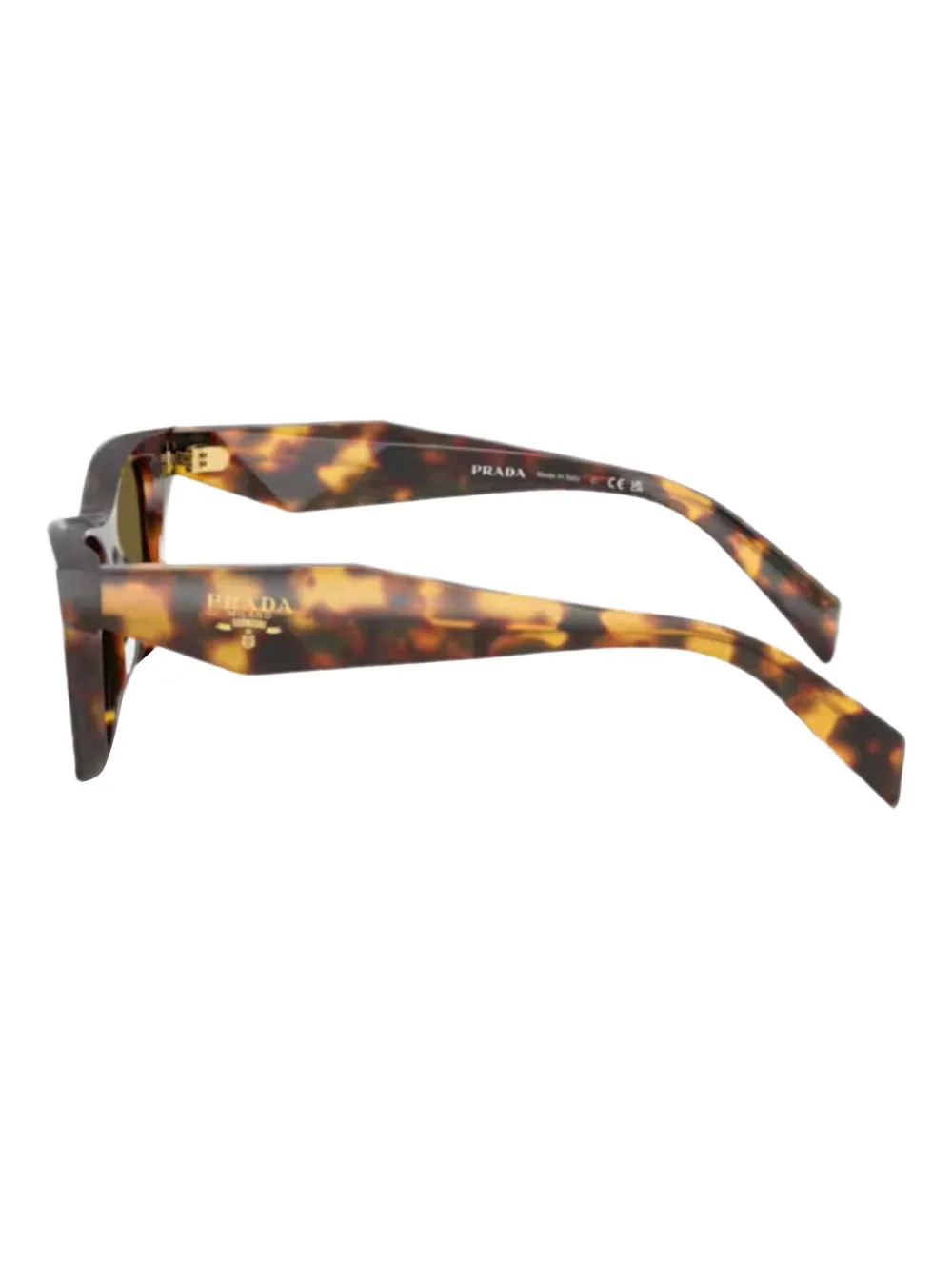 Prada Eyewear Zonnebril met piloten montuur Bruin