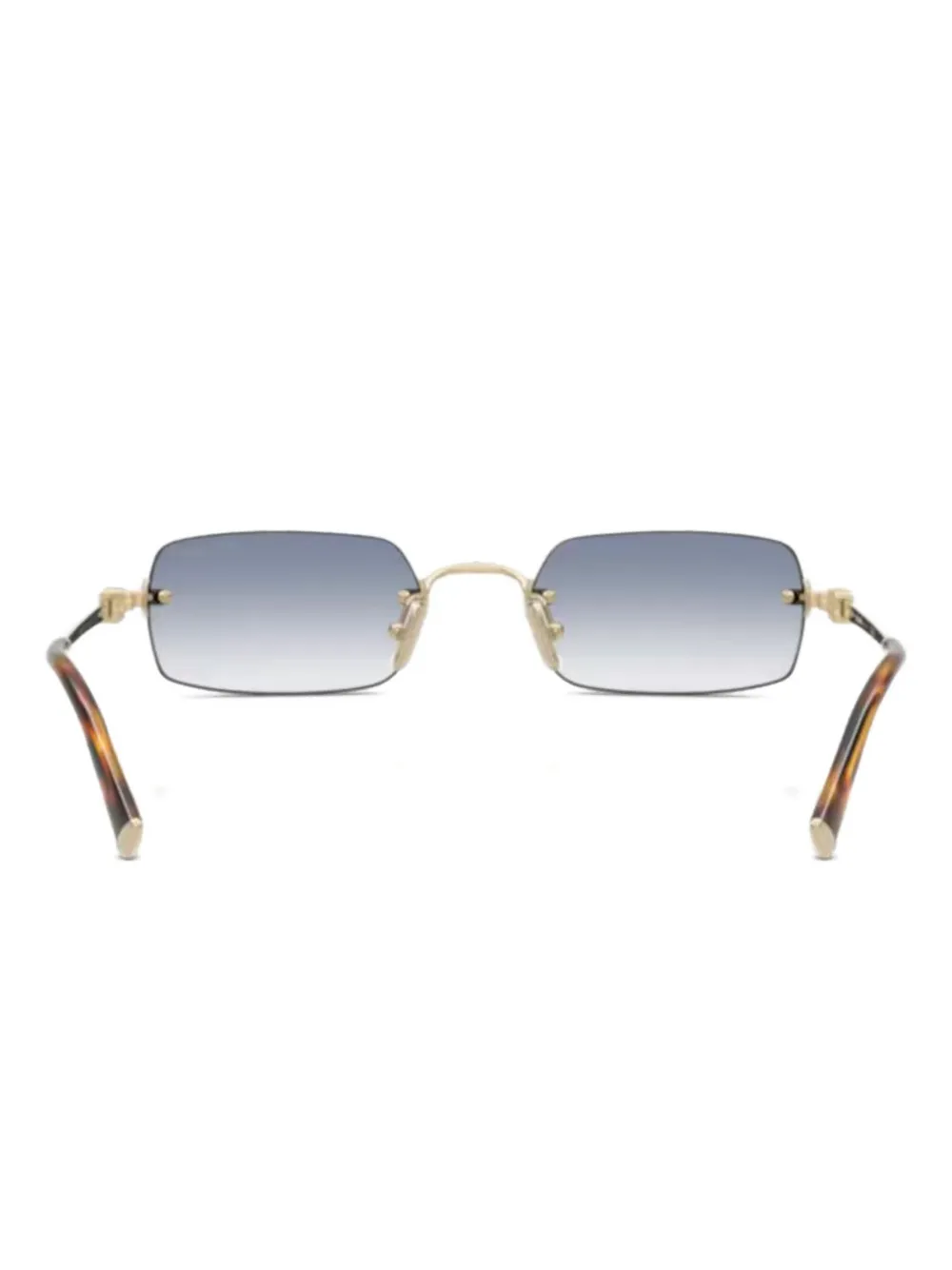 Miu Miu Eyewear rectangle-frame sunglasses | Gold | Image 1