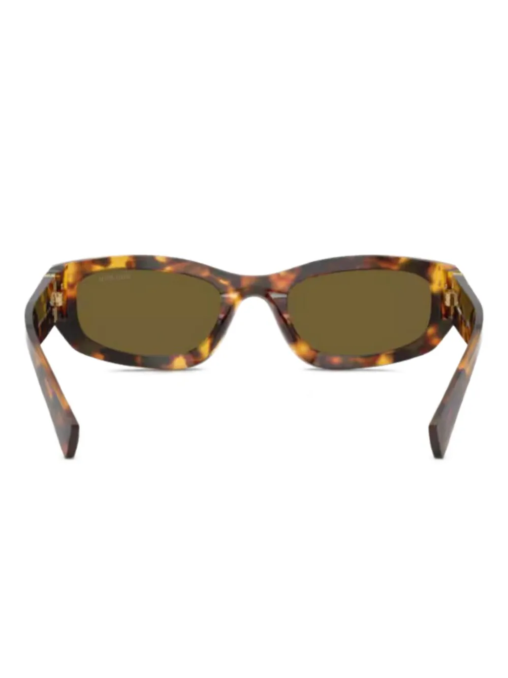 Miu Eyewear Zonnebril met logo Bruin