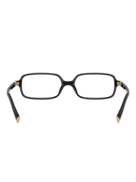 Miu Miu Eyewear rectangle-frame logo-lettering glasses