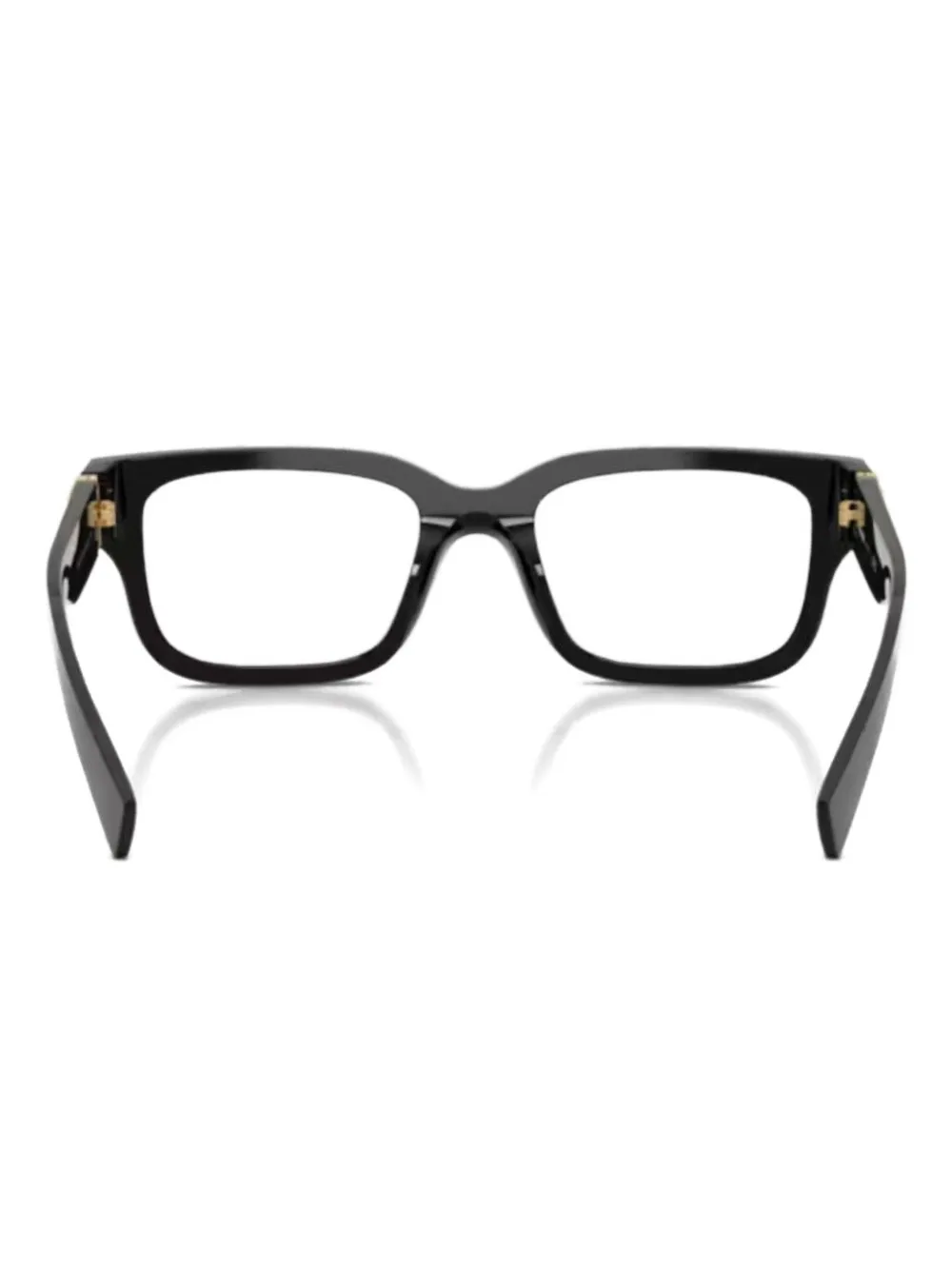 Miu Miu Eyewear lunettes de vue carrées à logo | noir | Image 1