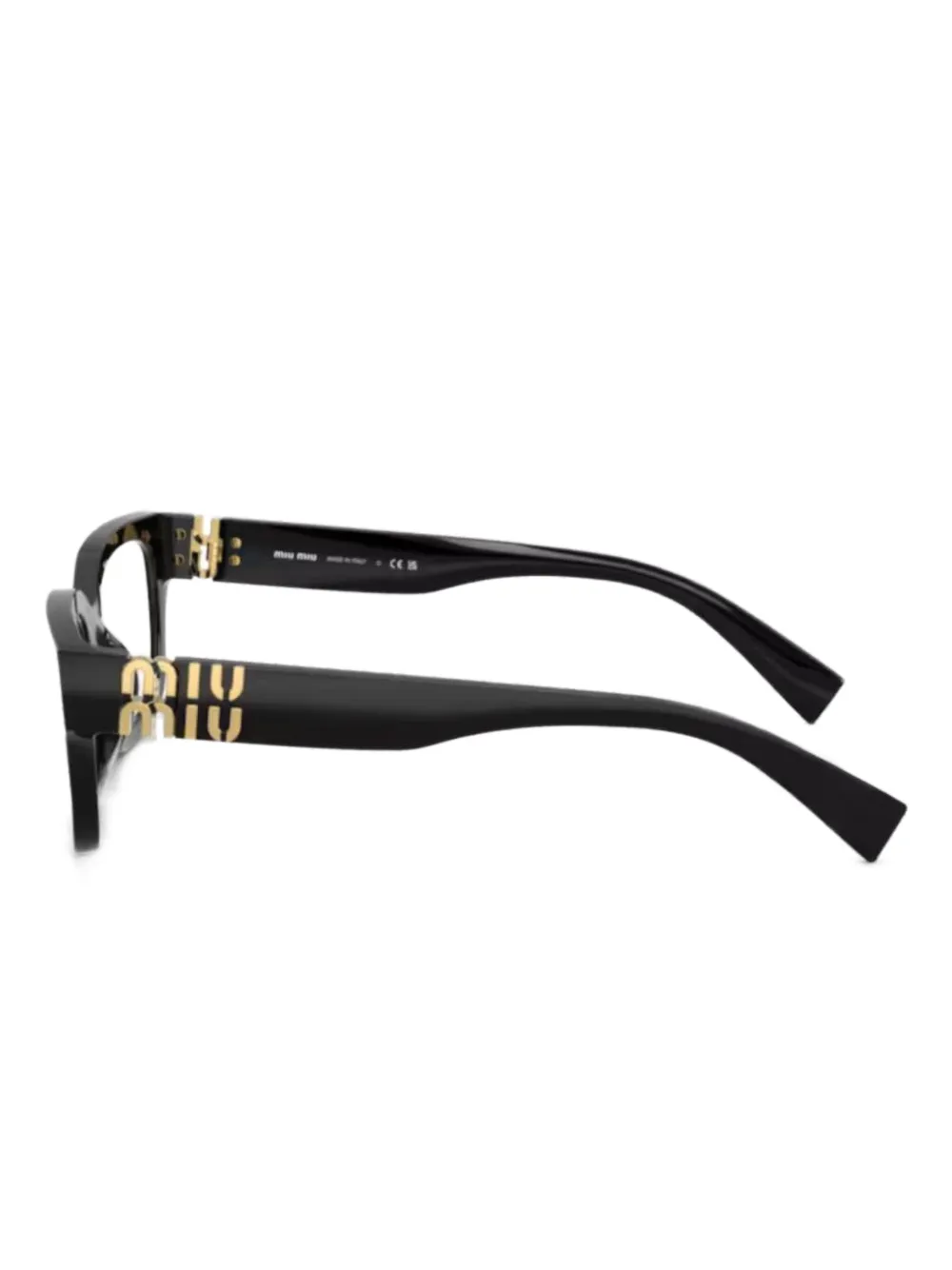 Miu Eyewear Bril met vierkant montuur Zwart