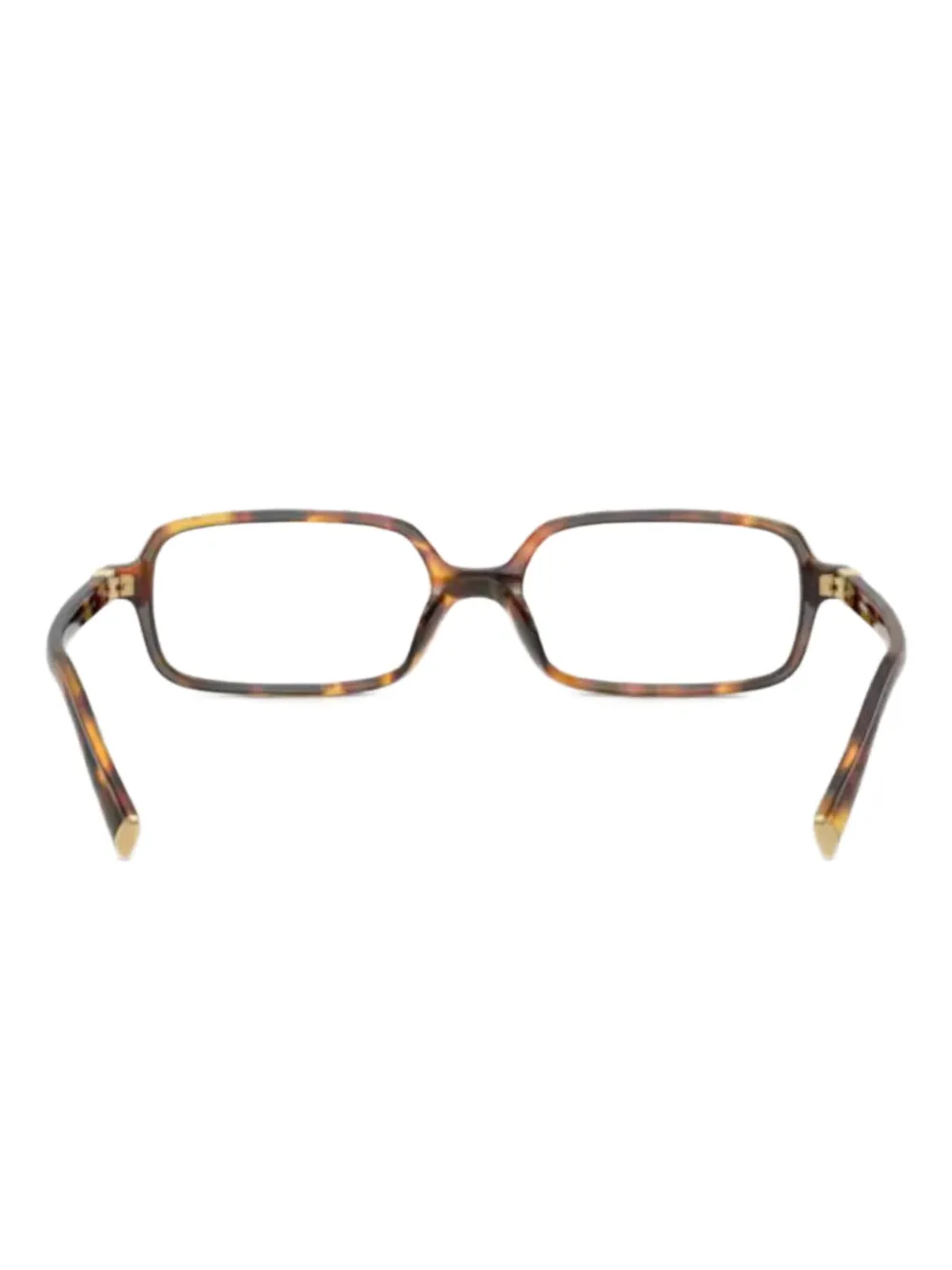 Miu Miu Eyewear rectangle-frame glasses | Brown | Image 1